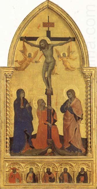 Crucifixion Scene with Mourners SS.Jerome,James the Lesser,Paul,James the Greater,and Peter Martyr, Nardo di Cione